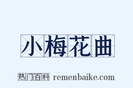 小梅花曲是什么意思的图片